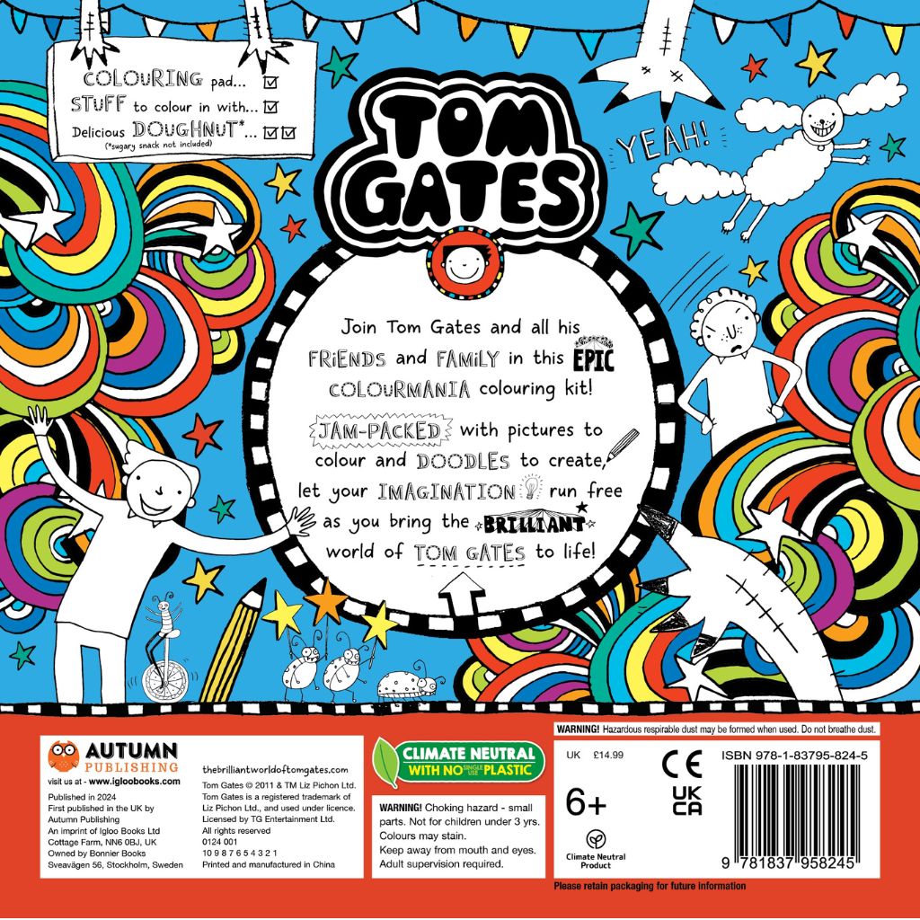 Load image into Gallery viewer, Tom Gates Colourmania (Activity Pack)