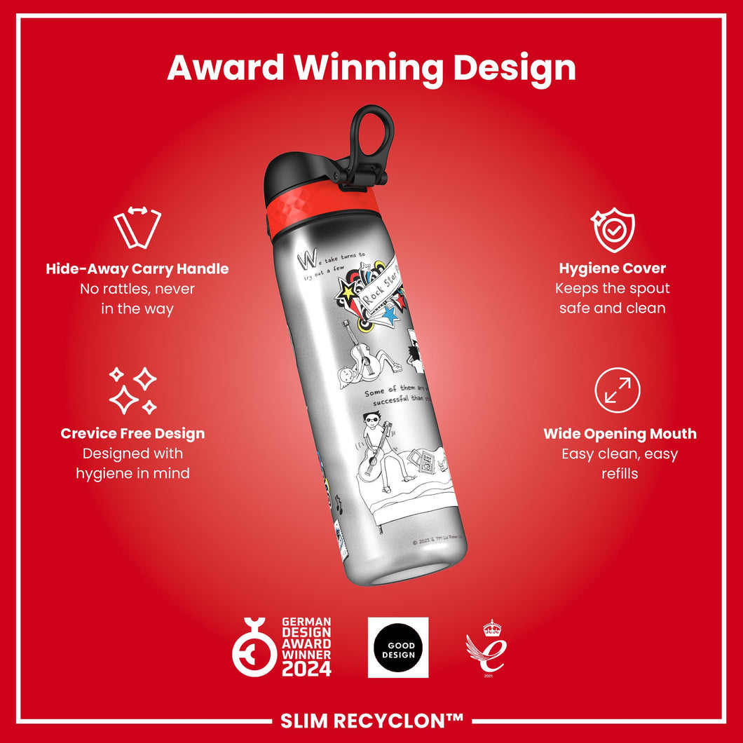 Load image into Gallery viewer, Tom Gates Rock Star Water Bottle - 600ml leakproof drinks bottle