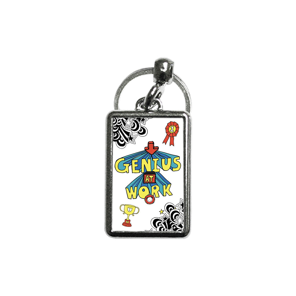 Load image into Gallery viewer, Tom Gates Genius at Work Metal Keyring

