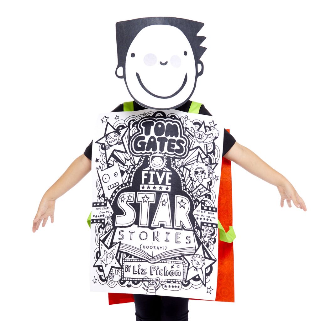 Load image into Gallery viewer, NEW! Tom Gates Dress-up Costume including Colour-in tabard, pens &amp; mask
