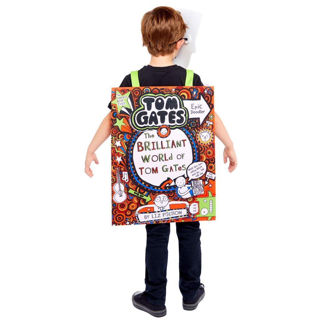 Load image into Gallery viewer, NEW! Tom Gates Dress-up Costume including Colour-in tabard, pens &amp; mask
