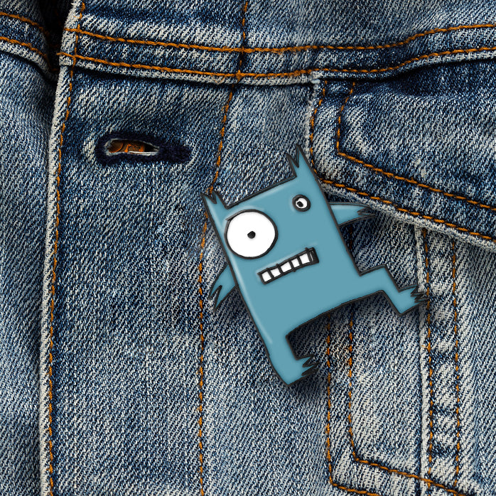 Load image into Gallery viewer, Tom Gates Monster Glow-in-the-dark Badge
