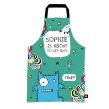 Get Busy Monster Apron (Teal)