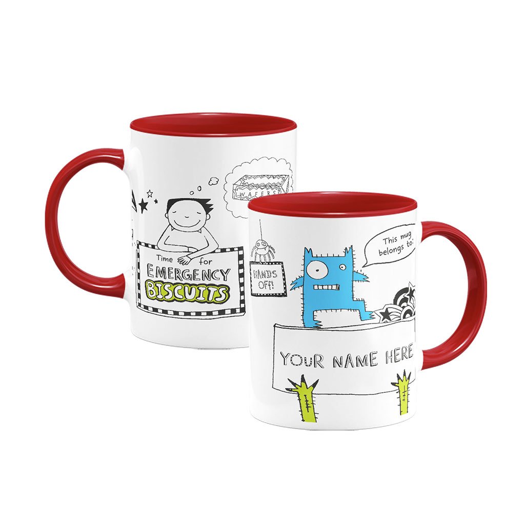 Load image into Gallery viewer, Tom Gates Personalised Emergency Biscuits Mug
