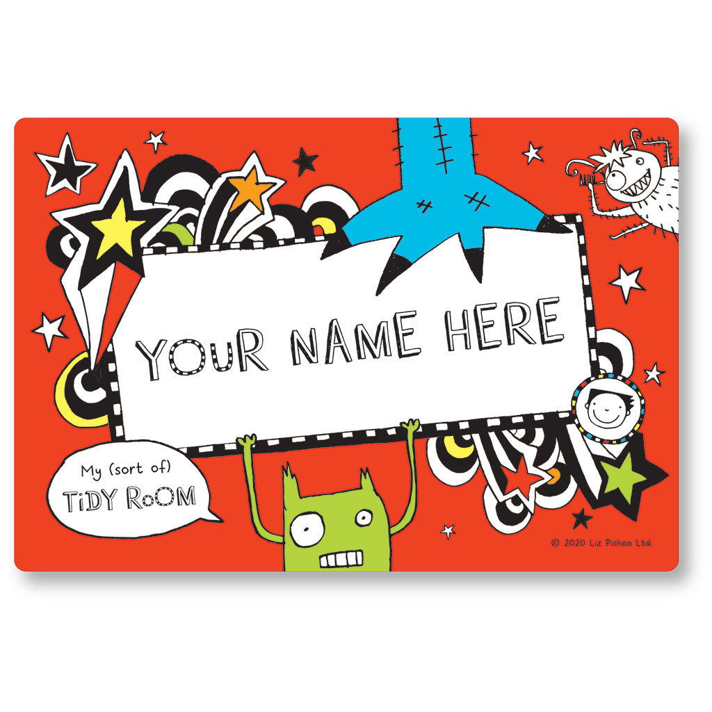 Load image into Gallery viewer, Tom Gates Personalised My Tidy Room Door Plaque
