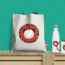 Load image into Gallery viewer, Tom Gates &quot;Smile&quot; White tote bag
