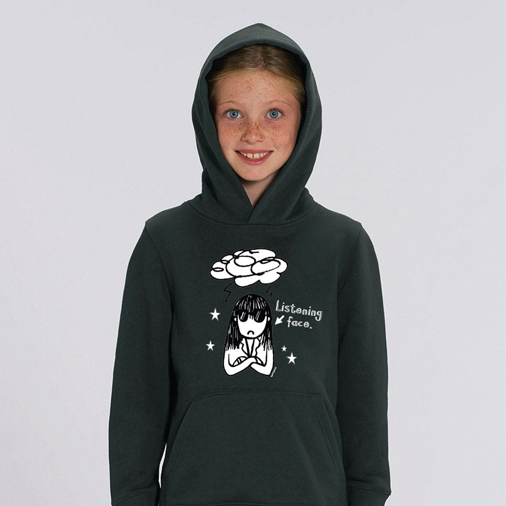 Load image into Gallery viewer, Delia&#39;s Listening Face Tom Gates Hoodie
