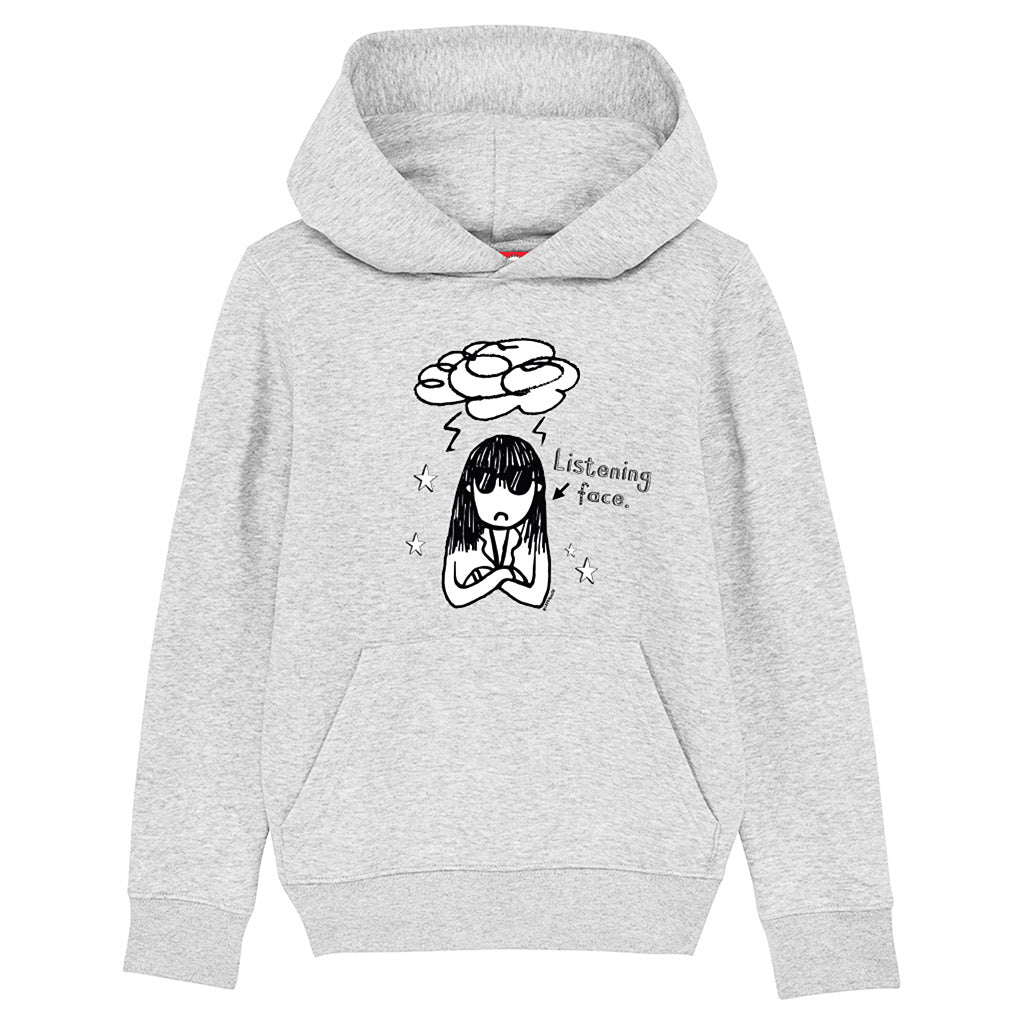Load image into Gallery viewer, Delia&#39;s Listening Face Tom Gates Hoodie
