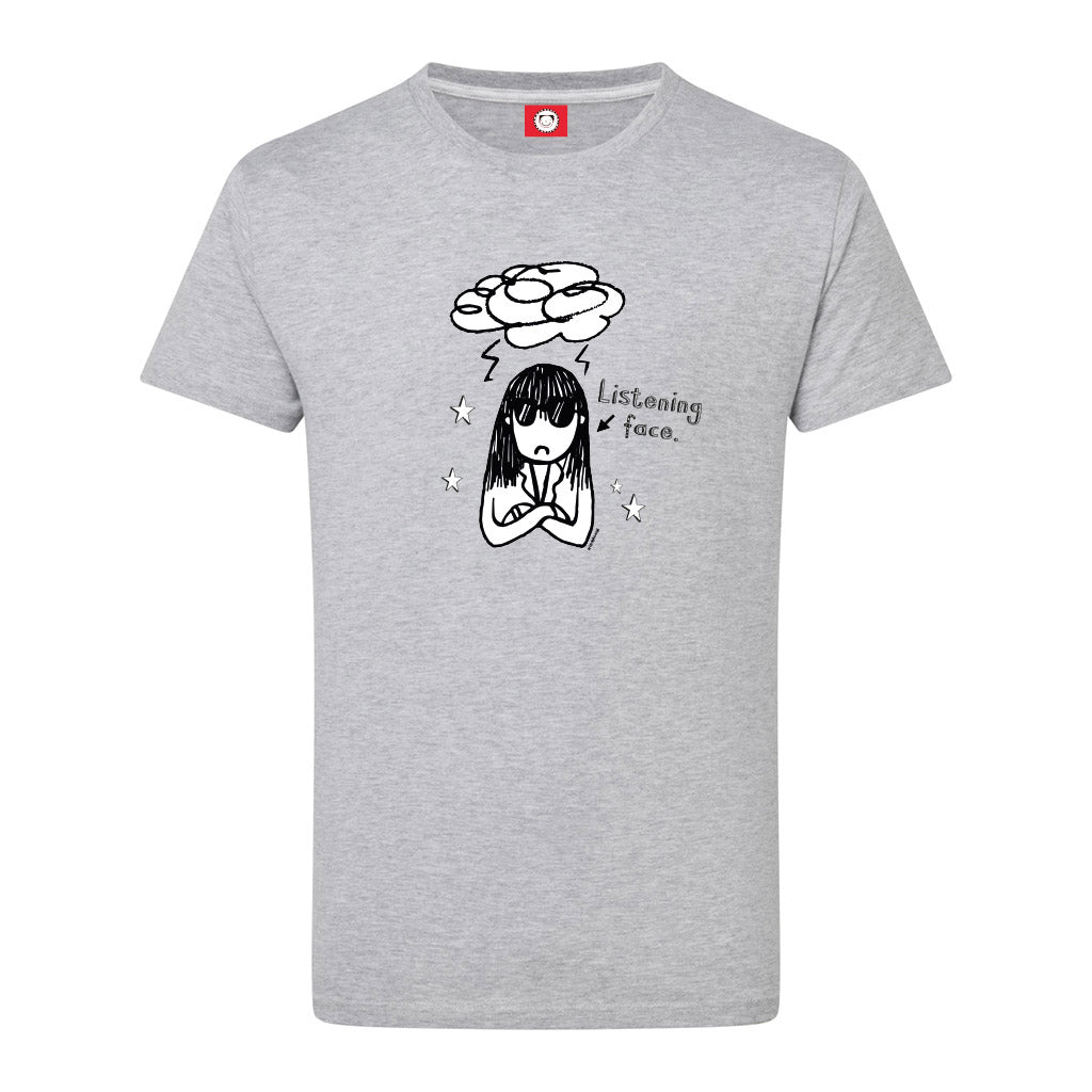 Load image into Gallery viewer, Delia&#39;s Listening Face T-shirt
