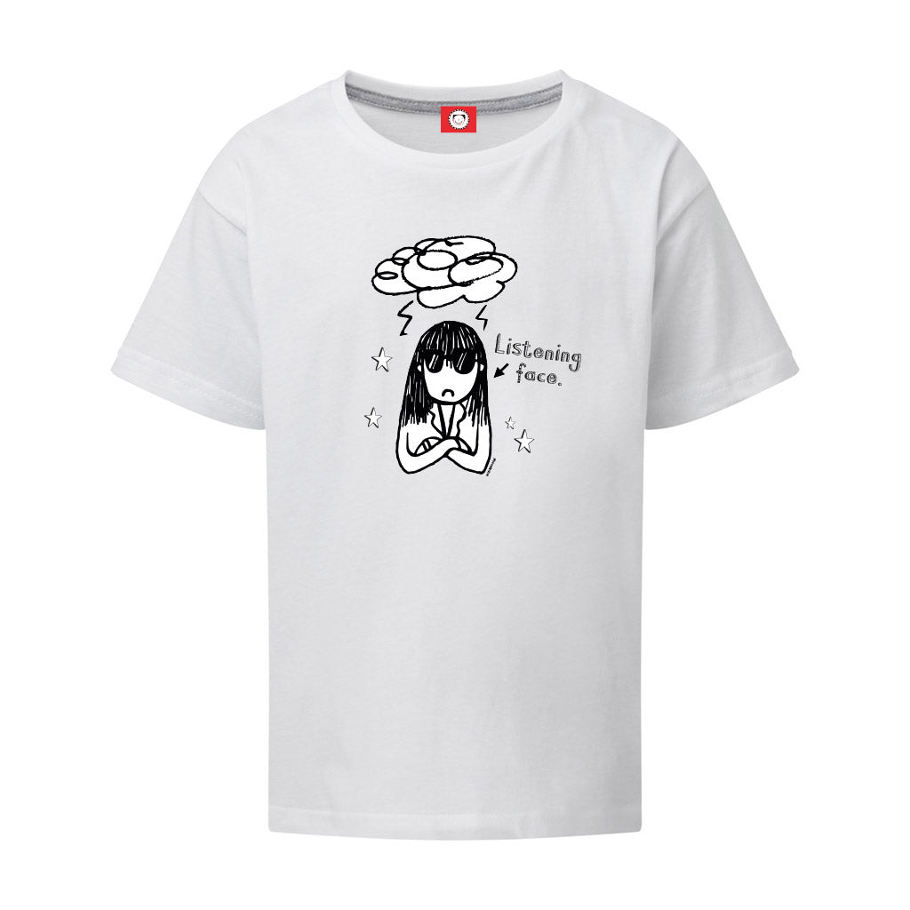 Load image into Gallery viewer, Delia&#39;s Listening Face T-shirt
