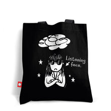 Load image into Gallery viewer, Listening Face Tote Bag
