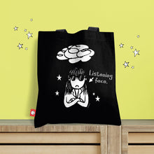 Load image into Gallery viewer, Listening Face Tote Bag
