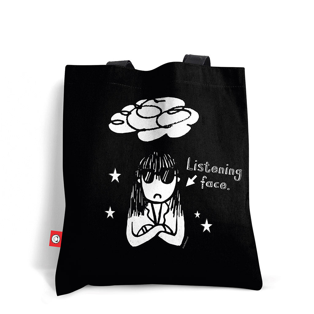 Load image into Gallery viewer, Delia&#39;s Listening Face Tote Bag
