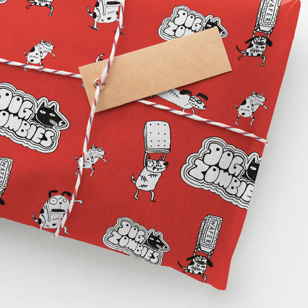 Dog Zombies Gift Wrap